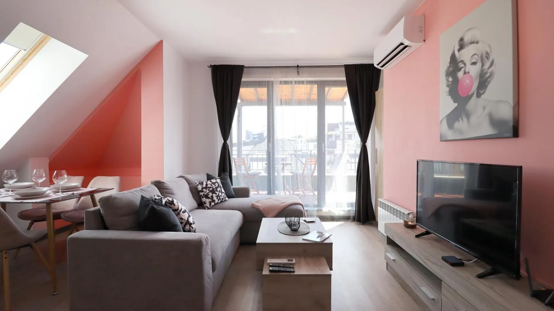 New Sofia Skyline 1Bdrm Free Parking & Terrace Apartment Bulgaria