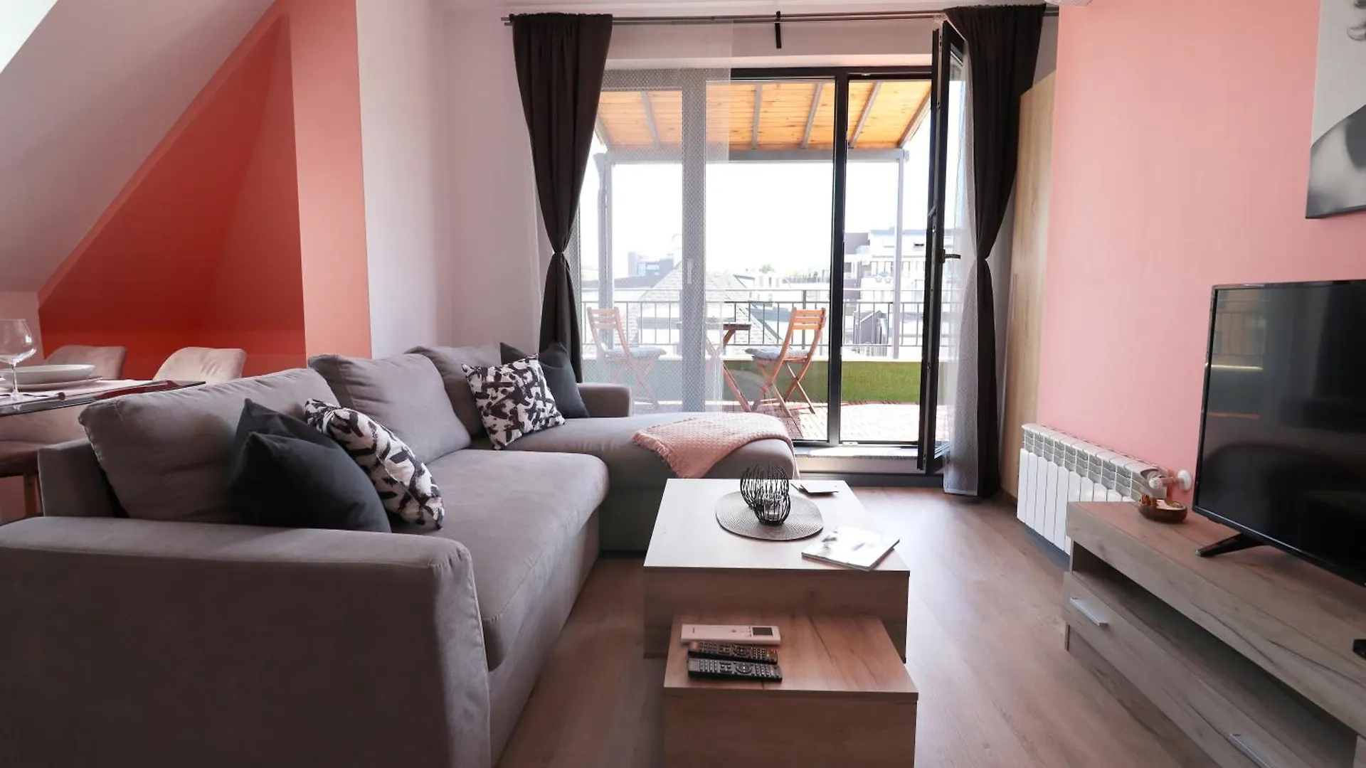 New Sofia Skyline 1Bdrm Free Parking & Terrace Apartment Bulgaria